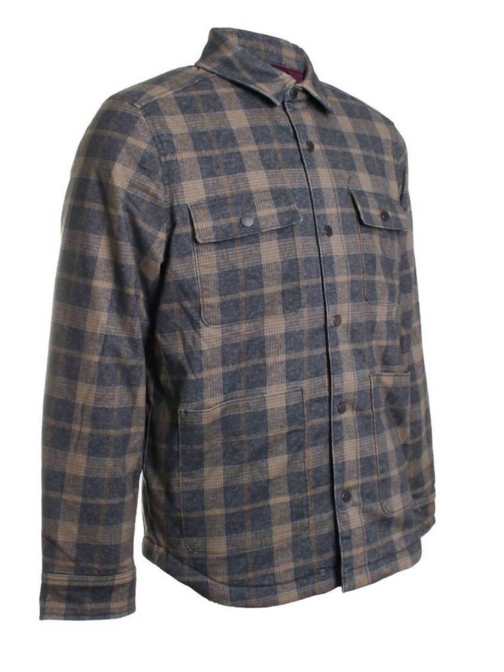 TOMMY BAHAMA Glenwood Plaid Jacket In Coal Puffer Size Medium